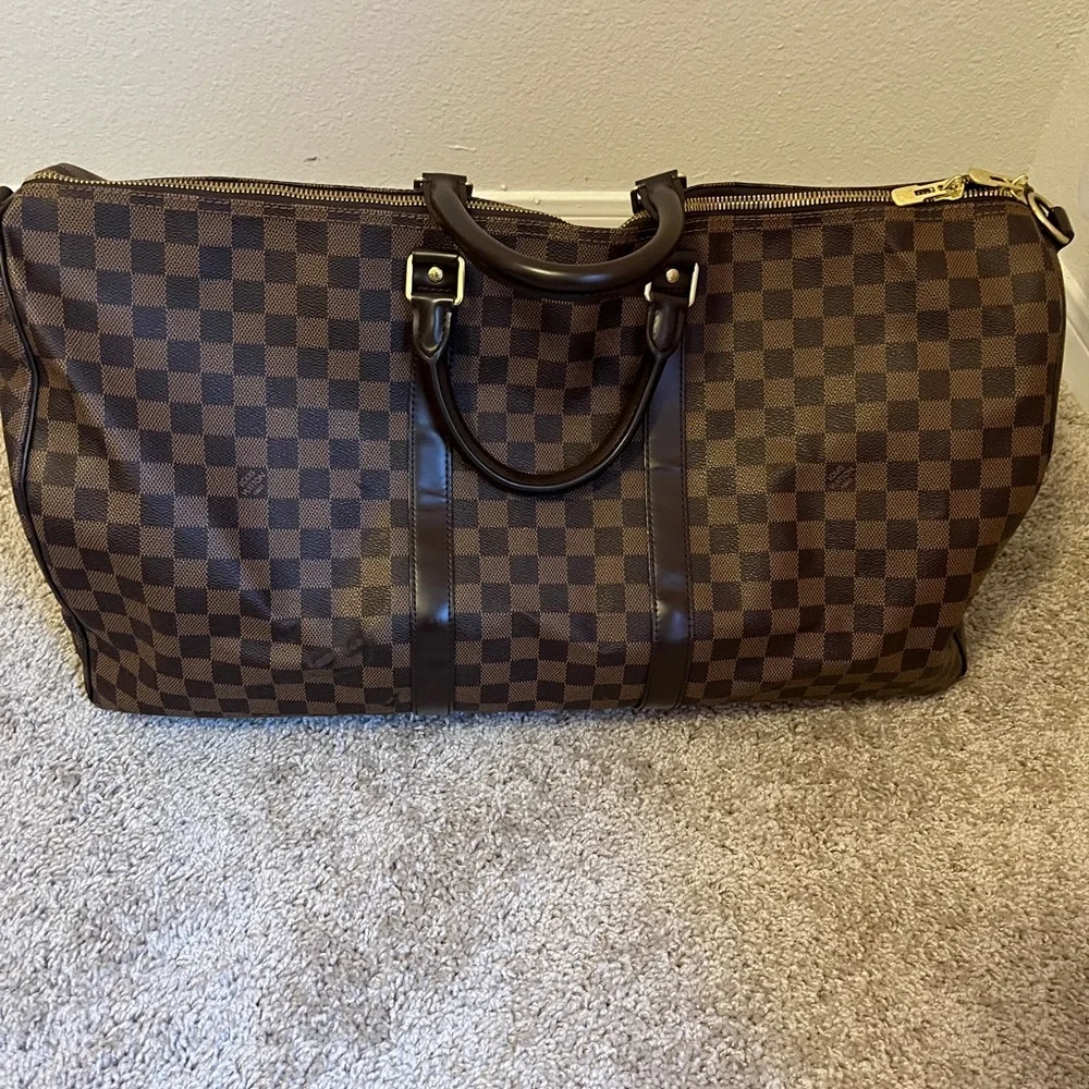 Louis Vuitton Brown Damier Canvas Travel Duffle